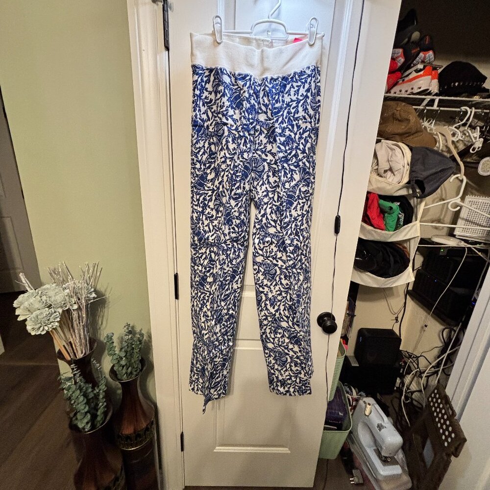 NWT Lilly Pulitzer Women's Size Small Beach Palazzo Oyster Bay Blue Krillin It